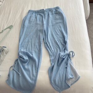 Sienna Sky Blue Striped Lounge Pants